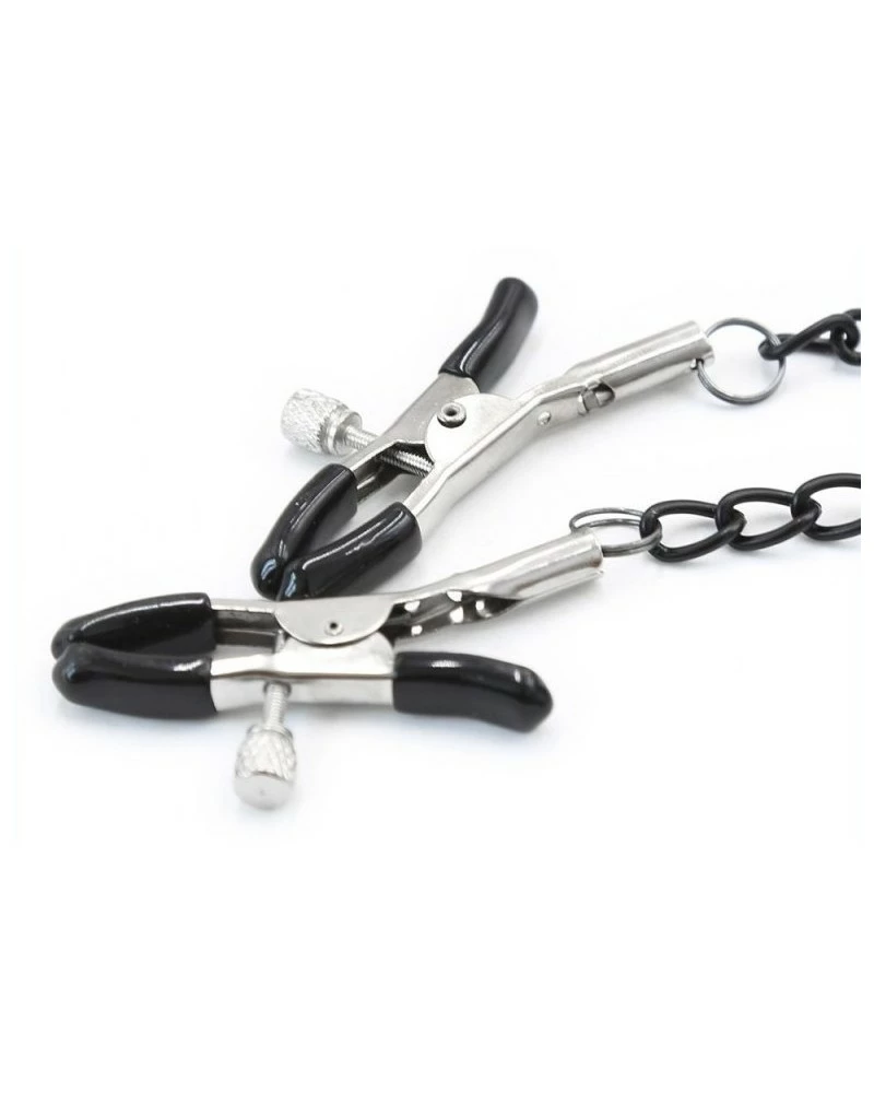 KINKgear Bâillon-Anneau Et Pince-Tétons Gag Nip Noir 6 KINKgear Bâillon-Anneau Et Pince-Tétons Gag Nip Noir – Image 4