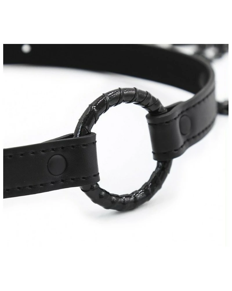 KINKgear Bâillon-Anneau Et Pince-Tétons Gag Nip Noir 9 KINKgear Bâillon-Anneau Et Pince-Tétons Gag Nip Noir – Image 7