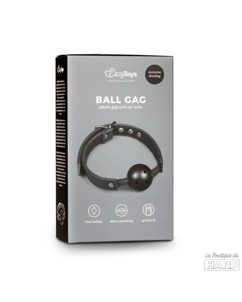 Easytoys Fetish Collection Baillon Avec Boule Noire Percée 4 Easytoys Fetish Collection Baillon Avec Boule Noire Percée – Image 2