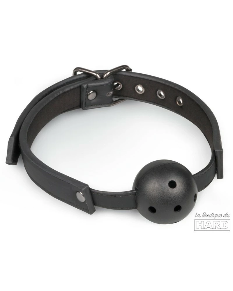 Easytoys Fetish Collection Baillon Avec Boule Noire Percée 3 Easytoys Fetish Collection Baillon Avec Boule Noire Percée