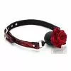 Generique Baillon Boule Avec Rose Bud Gag Rouge -GODES EN SILICONE Soldes baillon boule avec rose bud gag rouge