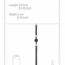 Ouch! Bâillon Boule Gag Strap Noir -GODES EN SILICONE Soldes baillon boule gag strap noir 4