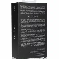 Ouch! Bâillon Boule Gag Strap Noir -GODES EN SILICONE Soldes baillon boule gag strap noir 5