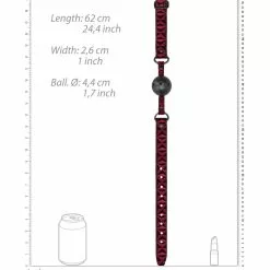 Ouch! Luxury Baillon Boule LUXURY Rouge -GODES EN SILICONE Soldes baillon boule luxury rouge 4