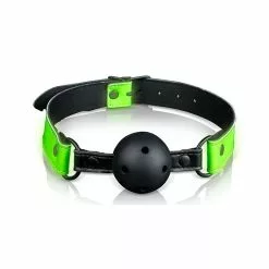 Ouch! Glow Bâillon Boule Percée Phosphorescent Gag Glow 45mm