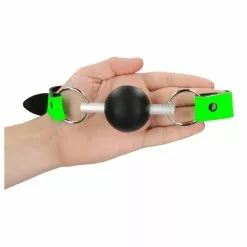 Ouch! Glow Bâillon Boule Phosphorescent Glow 45mm 12 Ouch! Glow Bâillon Boule Phosphorescent Glow 45mm -GODES EN SILICONE Soldes baillon boule phosphorescent glow 45mm 3