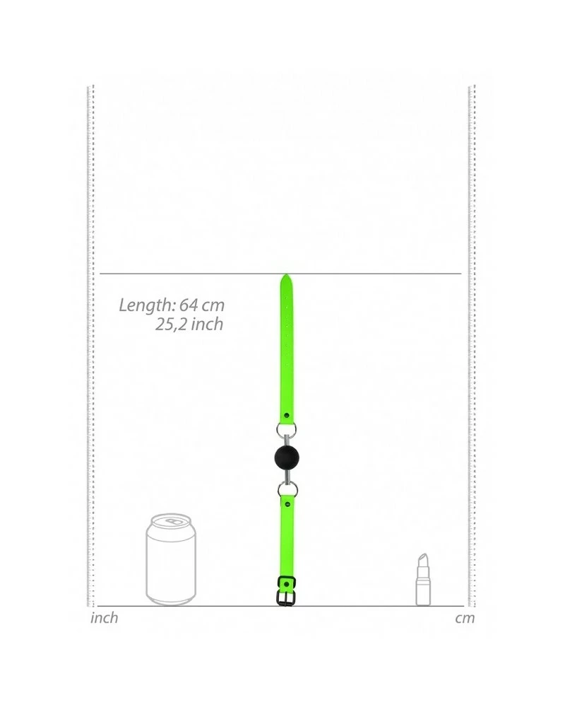 Ouch! Glow Bâillon Boule Phosphorescent Glow 45mm 7 Ouch! Glow Bâillon Boule Phosphorescent Glow 45mm – Image 5