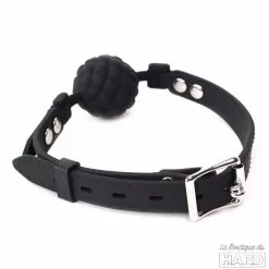 Kiotos Baillon Boule PineCone Silicone Noir -GODES EN SILICONE Soldes baillon boule pinecone silicone noir 3