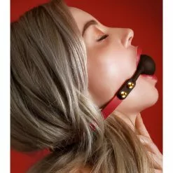 Bâillon Boule Silicone Taboom 4cm Noir-Rouge -GODES EN SILICONE Soldes baillon boule silicone taboom 4cm noir rouge 2