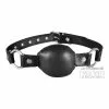 Kiotos Baillon En Cuir SIlence Gag Noir -GODES EN SILICONE Soldes baillon en cuir silence gag noir