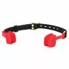KINKgear Bâillon En Silicone Zen Open Noir-Rouge