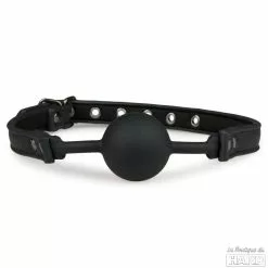 Easytoys Fetish Collection Baillon Flexible Avec Boule Silicone Noir -GODES EN SILICONE Soldes baillon flexible avec boule silicone noir 7