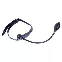 The Red Bâillon Gonflable En Cuir Avec Boule -GODES EN SILICONE Soldes baillon gonflable en cuir avec boule 2