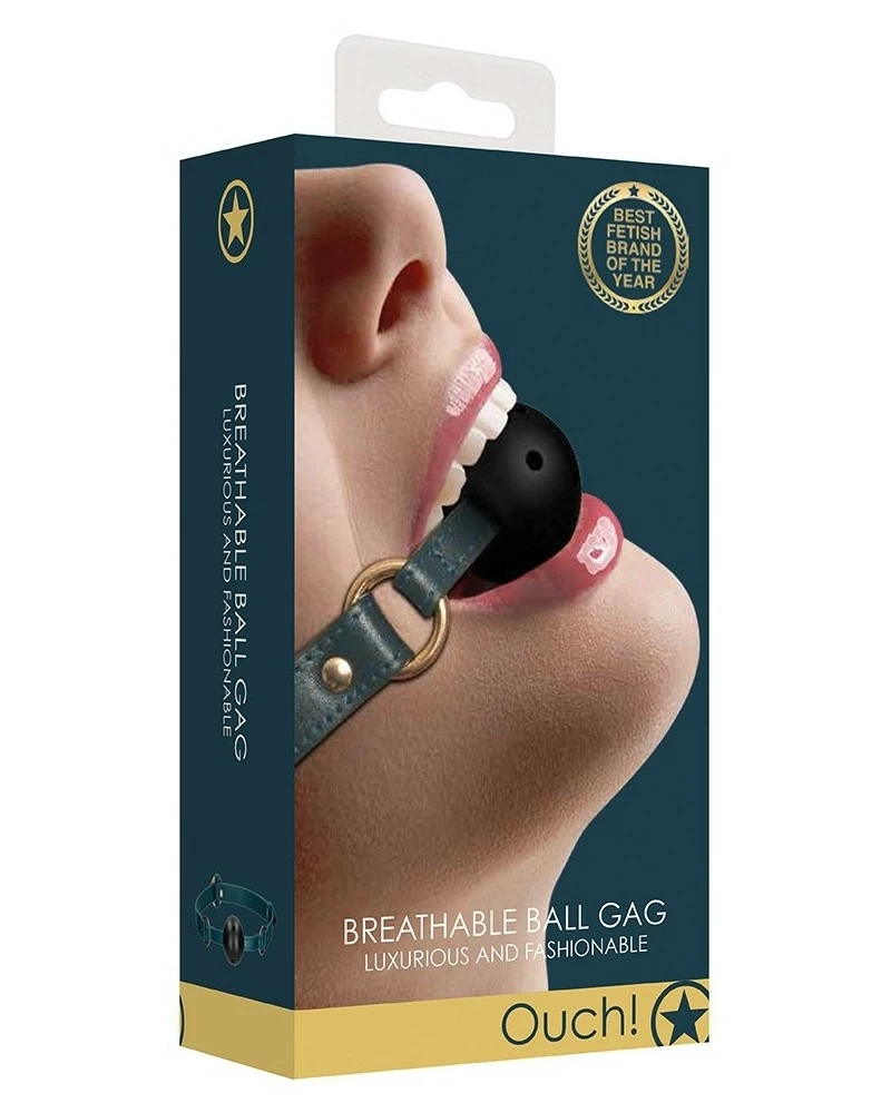 Ouch! Halo Bâillon Halo Ball Bleu 4 Ouch! Halo Bâillon Halo Ball Bleu – Image 2