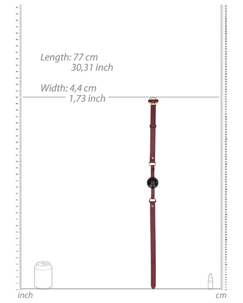 Ouch! Halo Bâillon Halo Ball Bleu 6 Ouch! Halo Bâillon Halo Ball Bleu – Image 4