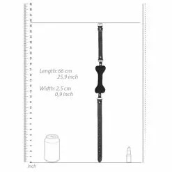 Ouch! Bâillon Os Silicone Noir -GODES EN SILICONE Soldes baillon os silicone noir 3