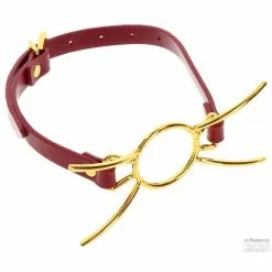 Bâillon Sder Taboom Rouge-Doré -GODES EN SILICONE Soldes baillon sder taboom rouge dore 2