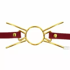 Bâillon Sder Taboom Rouge-Doré -GODES EN SILICONE Soldes baillon sder taboom rouge dore 3