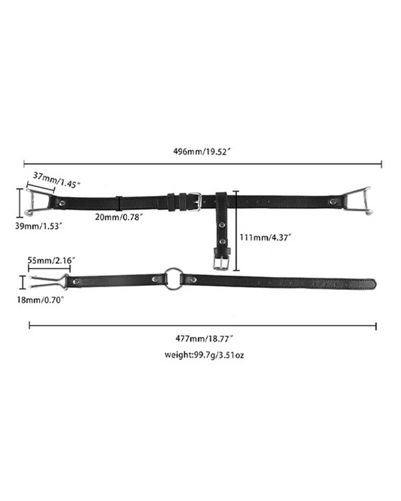 FUKR Bâillon Sm Hook Spreader Bouche Et Nez 6 FUKR Bâillon Sm Hook Spreader Bouche Et Nez â Image 4