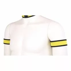 Kinky Puppy Brassards PUPPY Néoprène Jaune -GODES EN SILICONE Soldes brassards puppy neoprene jaune 3