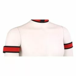 Kinky Puppy Brassards PUPPY Néoprène Rouge