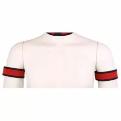 Kinky Puppy Brassards PUPPY Néoprène Rouge -GODES EN SILICONE Soldes brassards puppy neoprene rouge 4