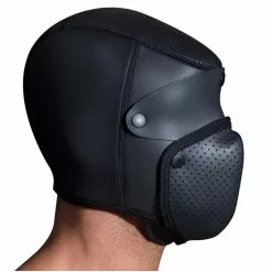 665 Cagoule Neo Bondage Neoprene Noire Taille S/M