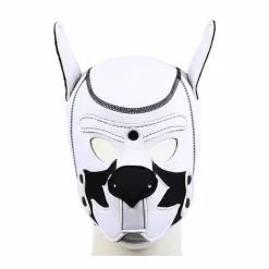 Kinky Puppy Cagoule PUPPY FOX Néoprène Noir-Blanc