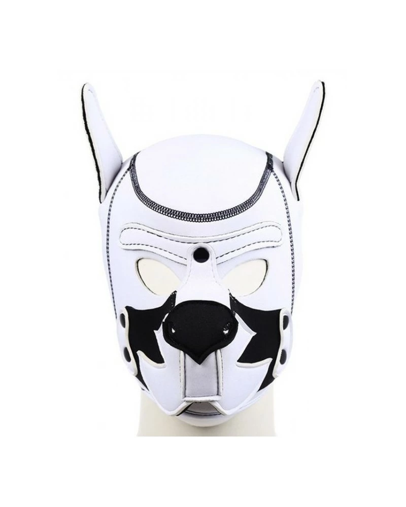 Kinky Puppy Cagoule PUPPY FOX Néoprène Noir-Blanc 2 Kinky Puppy Cagoule PUPPY FOX Néoprène Noir-Blanc