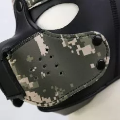 Kinky Puppy Cagoule PUPPY Néoprène Camouflage -GODES EN SILICONE Soldes cagoule puppy neoprene camouflage 13