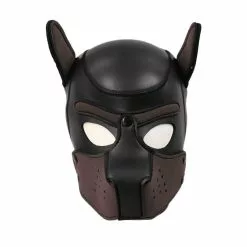 Kinky Puppy Cagoule PUPPY Néoprène Marron -GODES EN SILICONE Soldes cagoule puppy neoprene marron 4