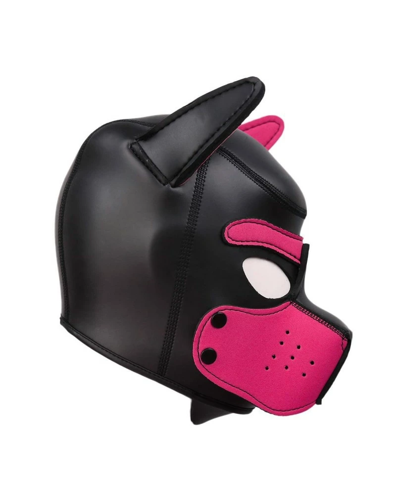 Kinky Puppy Cagoule PUPPY Néoprène Rose 5 Kinky Puppy Cagoule PUPPY Néoprène Rose â Image 3