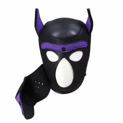 Kinky Puppy Cagoule PUPPY Néoprène Violet -GODES EN SILICONE Soldes cagoule puppy neoprene violet 2