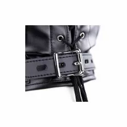 Generique Cagoule Sensory Masked Simili Noire -GODES EN SILICONE Soldes cagoule sensory masked simili noire 11