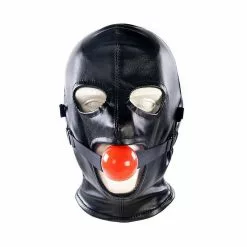 KINKgear Cagoule SM Avec Baillon Et Masque Subfull Noire Taille S/M -GODES EN SILICONE Soldes cagoule sm avec baillon et masque subfull noire 12