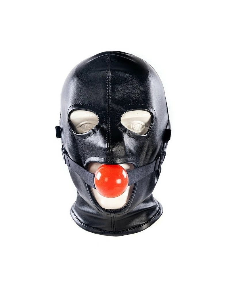 KINKgear Cagoule SM Avec Baillon Et Masque Subfull Noire Taille M/L 7 KINKgear Cagoule SM Avec Baillon Et Masque Subfull Noire Taille M/L – Image 5