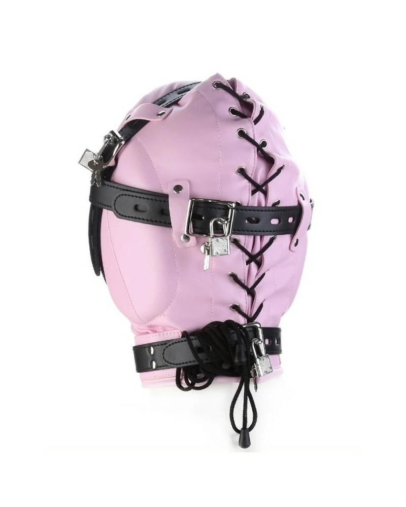 KINKgear Cagoule Sm No Sensor Rose-Noir 5 KINKgear Cagoule Sm No Sensor Rose-Noir – Image 3