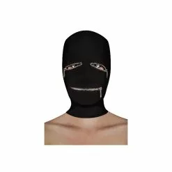 Ouch! Cagoule SM Noir Avec Fermetures