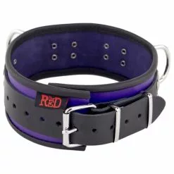 The Red Collier En Cuir 3 Anneaux D Violet-Noir 11 The Red Collier En Cuir 3 Anneaux D Violet-Noir -GODES EN SILICONE Soldes collier en cuir 3 anneaux d violet noir 3