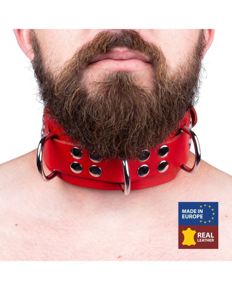 The Red Collier En Cuir Ultra Rouge 3 The Red Collier En Cuir Ultra Rouge