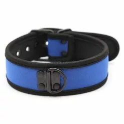 Kinky Puppy Collier En Néoprène Bleu