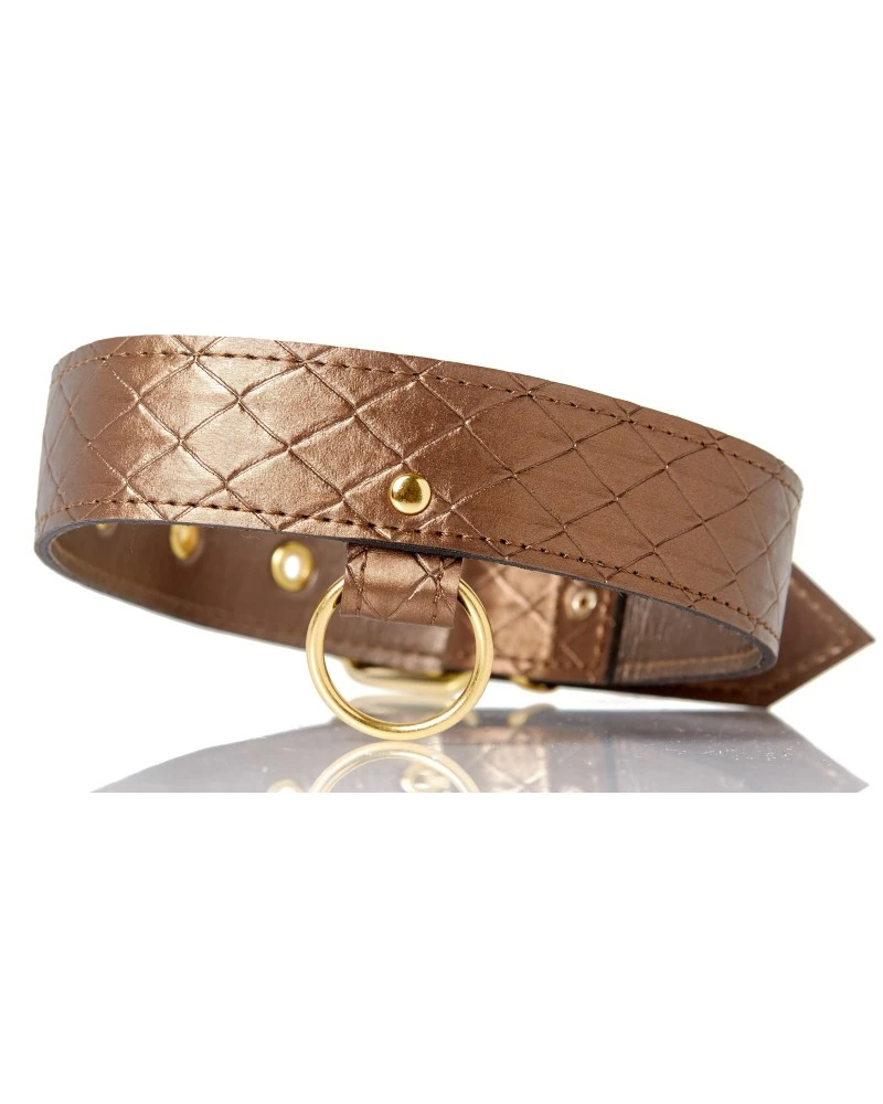 Allure X-Play Collier Et Laisse Darling Pet Bronze 1m 3 Allure X-Play Collier Et Laisse Darling Pet Bronze 1m