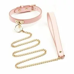 La Boutique Du Hard Collier Et Laisse Sclave Rose -GODES EN SILICONE Soldes collier et laisse sclave rose 1