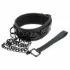 NS Novelties Collier Et Laisse SM - Sinful Black 1 NS Novelties Collier Et Laisse SM - Sinful Black -GODES EN SILICONE Soldes collier et laisse sm sinful black 3