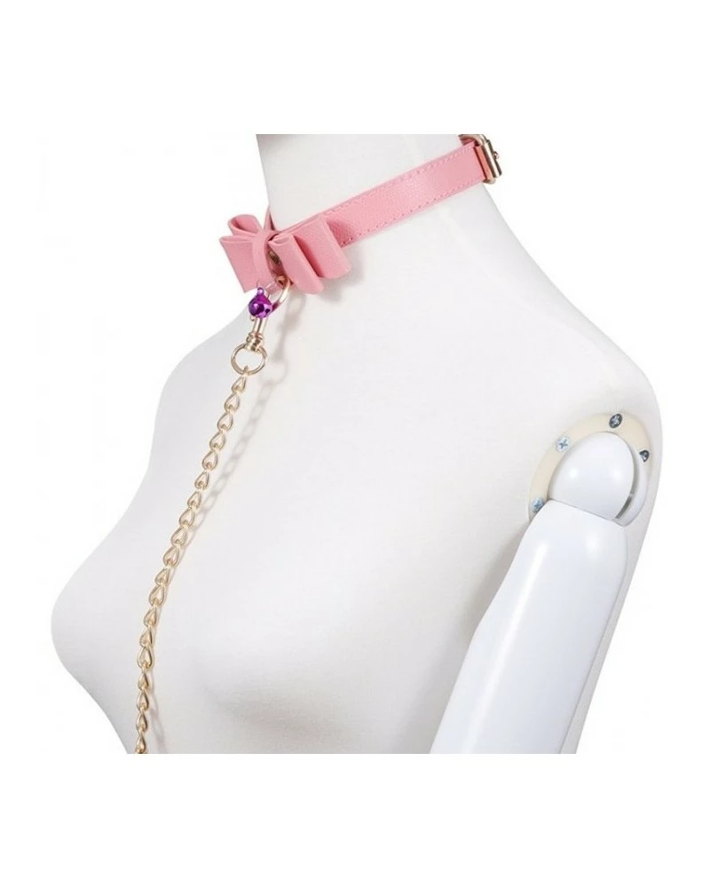 Generique Collier Laisse Bow Rose 7 Generique Collier Laisse Bow Rose – Image 5