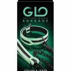GLO IN THE DARK Collier-Laisse Fluorescente Glo 75cm -GODES EN SILICONE Soldes collier laisse fluorescente glo 75cm 1