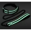 GLO IN THE DARK Collier-Laisse Fluorescente Glo 75cm -GODES EN SILICONE Soldes collier laisse fluorescente glo 75cm