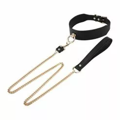 Generique Collier Laisse Golden Noir