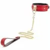 LuxuryFantasy Collier-Laisse Goldy Rouge-Noir