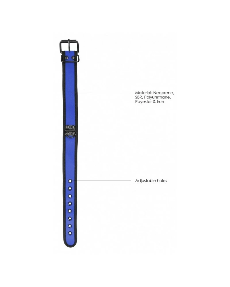 Ouch! Puppy Play Collier Néoprène Ouch Puppy Bleu 7 Ouch! Puppy Play Collier Néoprène Ouch Puppy Bleu – Image 5